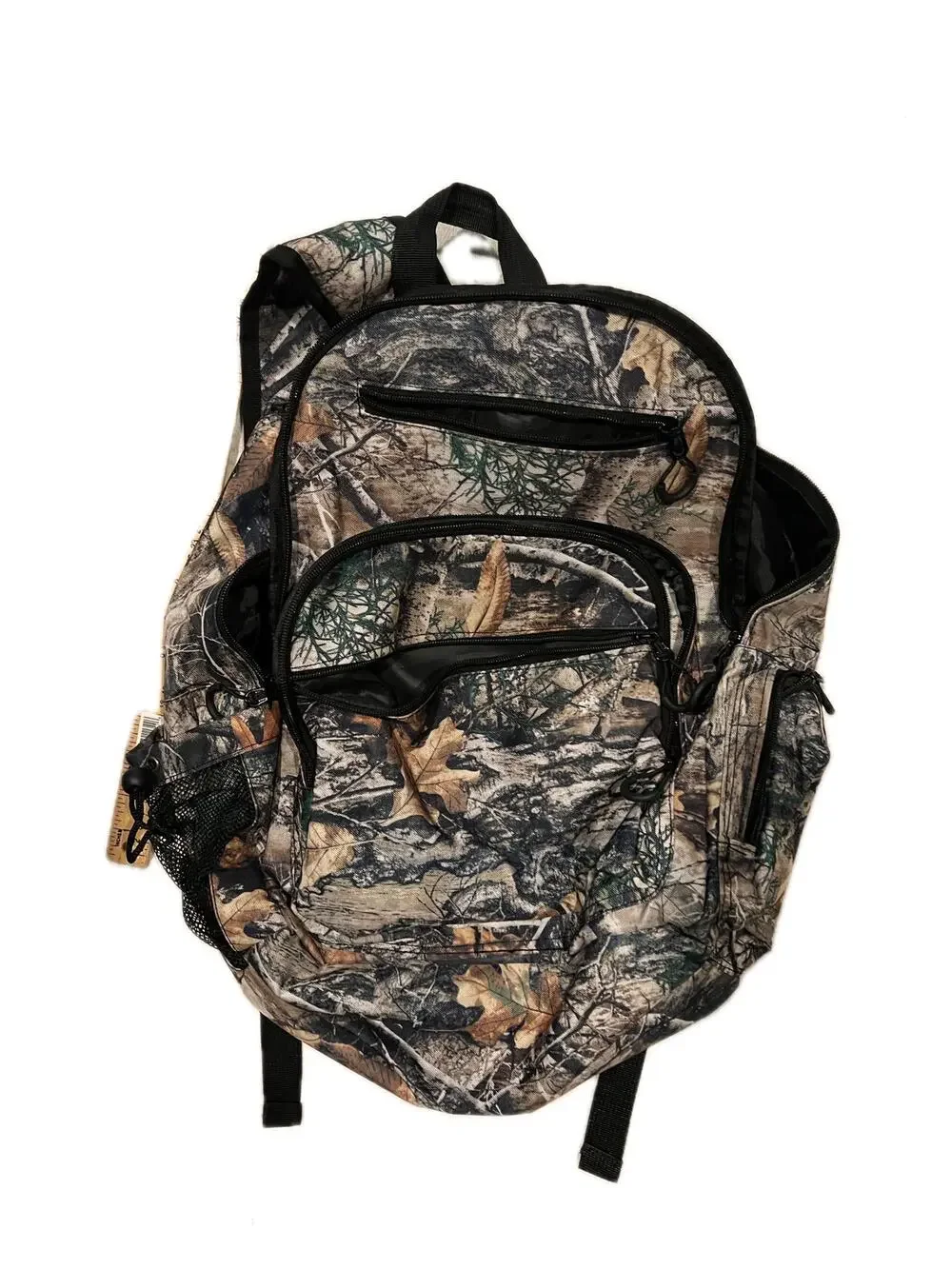 Swiss Design Camo Camouflage Wood Nature Backpack 18X16”